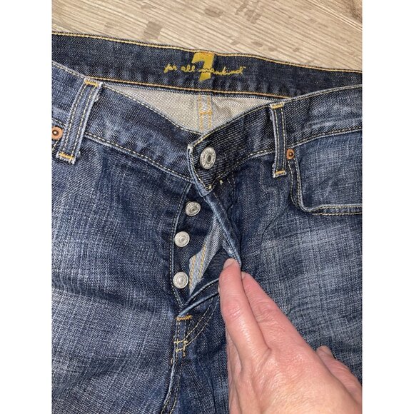 Vintage Men’s Jeans Size 34” 7 For All Mankind & INC. Boot Cut Jeans (2 Pairs) - Picture 4 of 16